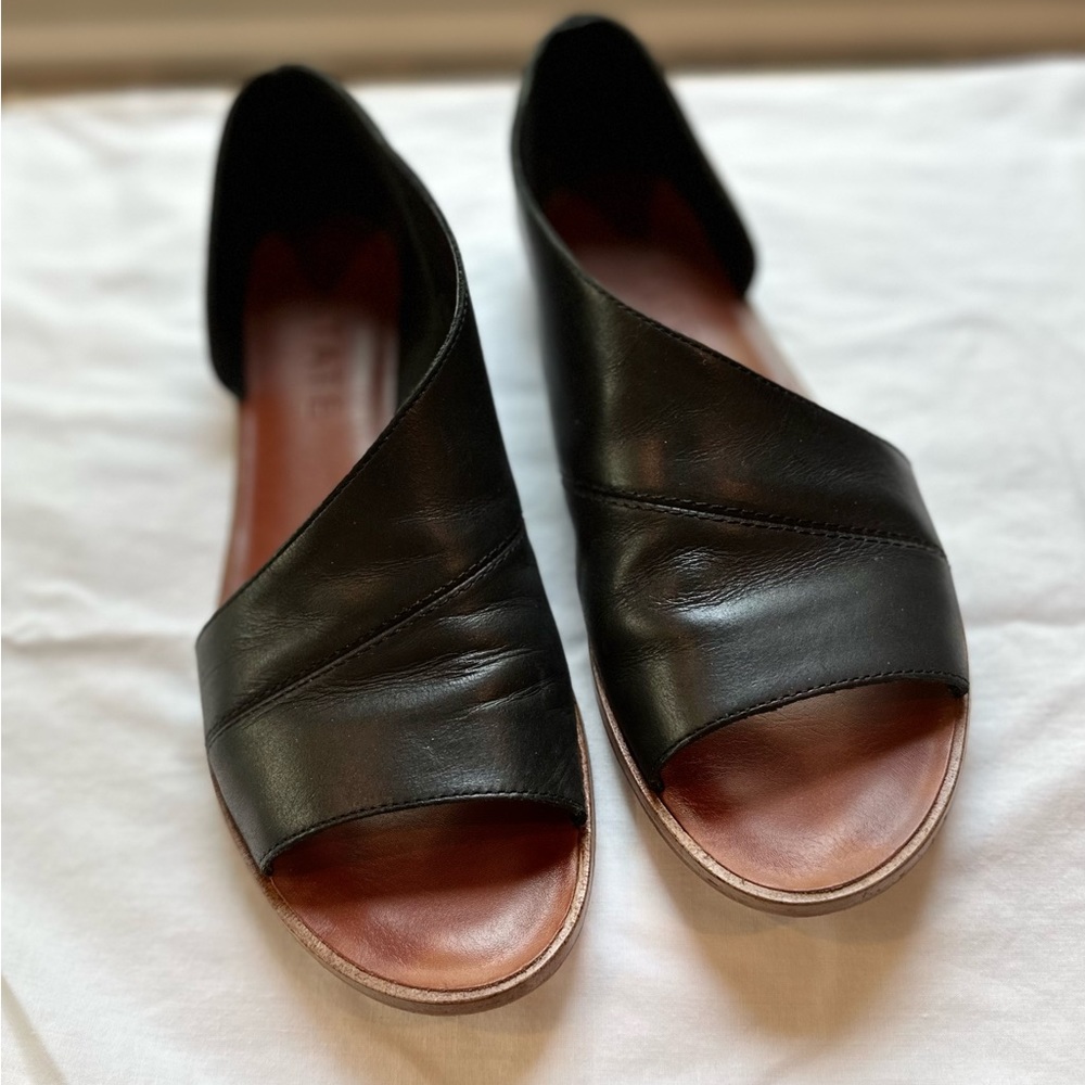 1STATE Black Leather Sandal